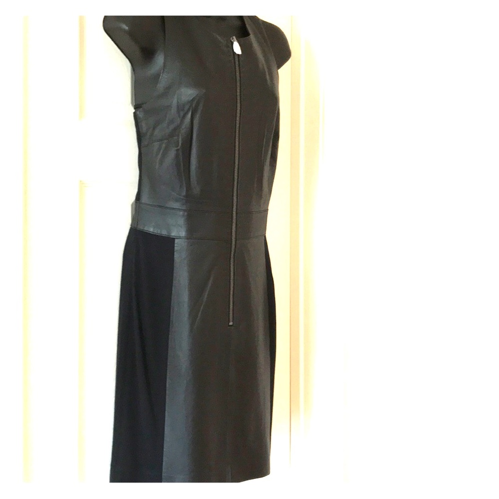 New w/ tags DKNY leather trim dresser/ zip front